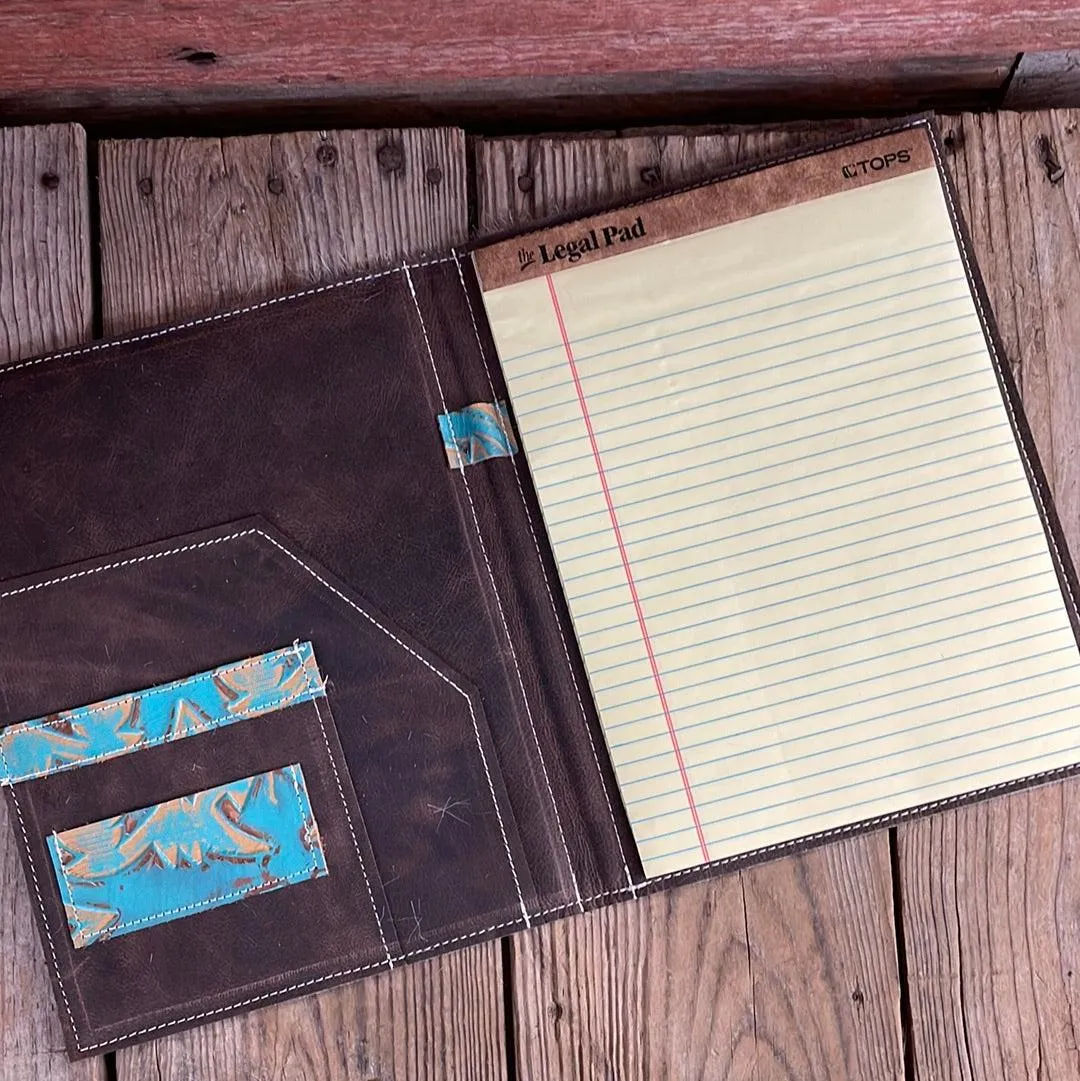 149 Large Notepad Cover - Tricolor w/ Agave Laredo