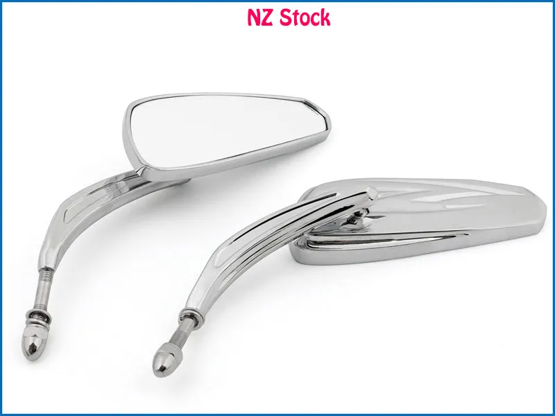 8mm Mirrors Fits Harley Sportster Fat Bob Softail Iron 883 Road Glide King