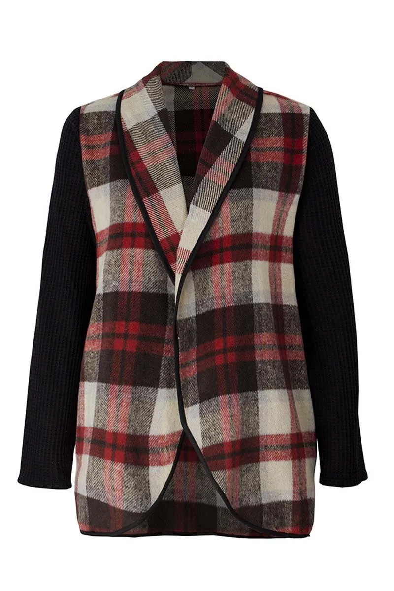 Chicindress OL Winter Street Style Plaid Coat