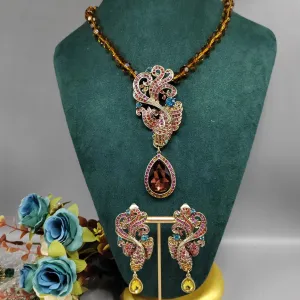Classical Long Earrings Necklace Set