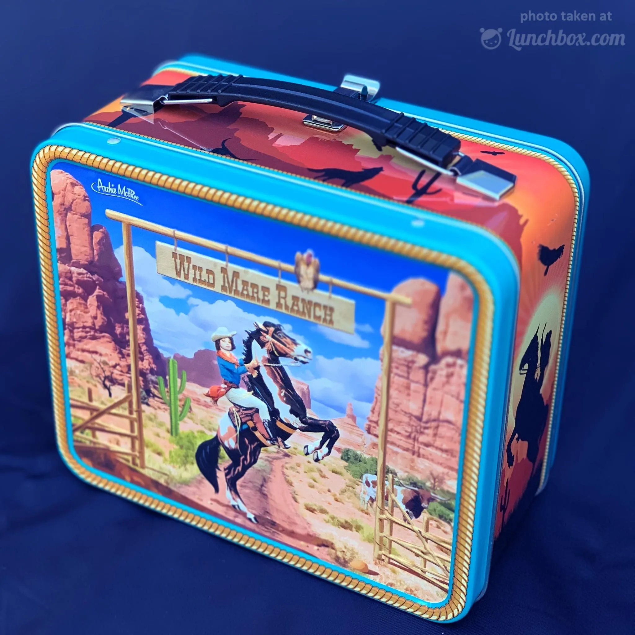 Cowgirl Metal Lunch Box