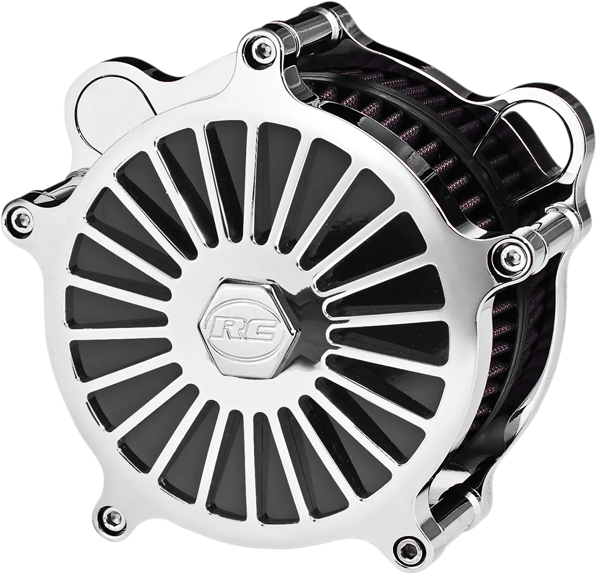 RC Components AC01C-126C Illusion Air Cleaner - Chrome